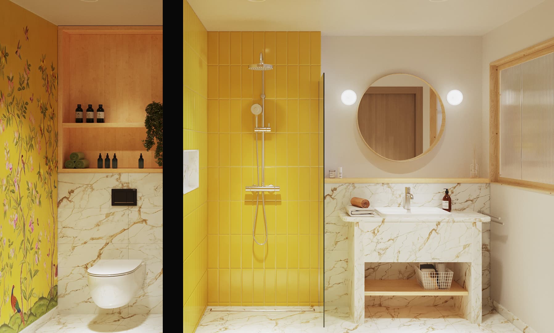 Room bathroom design