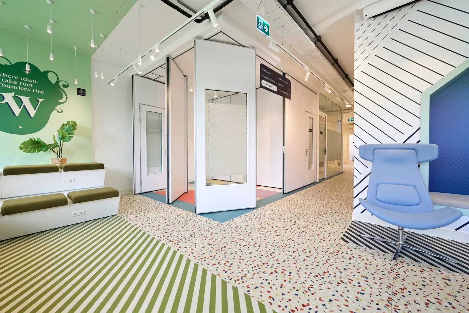 Unusual Spaces completed Utrecht workplace interior view 41